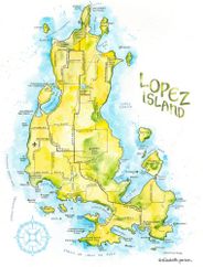 Lopez Island Watercolor by Elizabeth Person