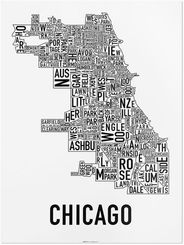 Chicago Neighborhoods Graphic by Ork