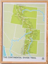 Continental Divide Trail Wall Map Illustrated Brainstorm