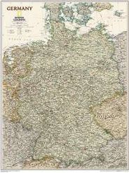 Germany Wall Map Executive Tan Poster National Geographic