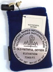 Old Faithful Benchmark Survey Medallion