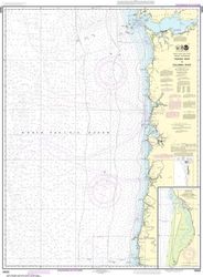 NOAA Chart 18520 - WA Coast - Yaquina Head to Columbia River