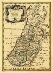 Antique Map of Palestine 1752