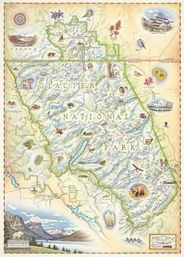 Glacier National Park Wall Map l Xplorer Maps