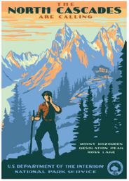 North Cascades National Park WPA Poster