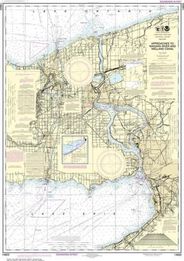 Nautical Chart 14822 (Lake Ontario/Erie) Welland Canal, Niagara River