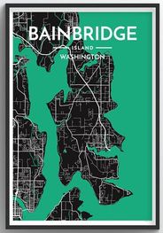 Bainbridge Island Map Graphic by Point Two