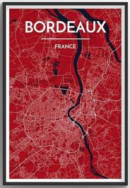 Bordeaux Map Print