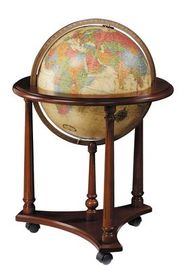 LaFayette World Globe - 16" Illuminated Floor Globe