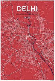 Delhi Map Print