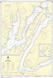 NOAA Chart 18476 - Hood Canal and Dabob Bay