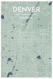 Denver Map Print by Point Two