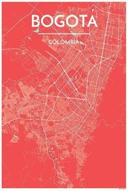 Bogota City Map Graphic Point Two