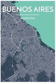 Buenos Aires City Map Graphic Point Two
