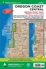 Oregon Coast Central Green Trails Hiking Map