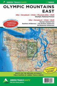 Olympic Mountains East Hiking Map