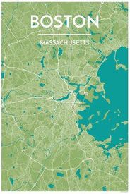Boston City Map Graphic Point Two
