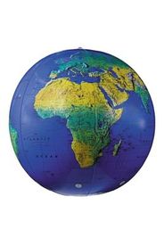 Inflatable World Globe - Dark Blue Topographical