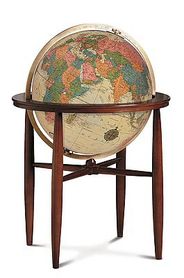 Finley World Globe - 20" Illuminated Floor Globe