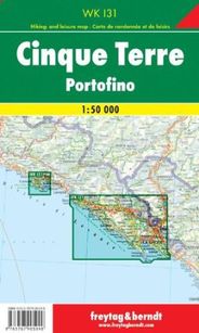 Cinque Terre Italy Folded Recreational Travel Map