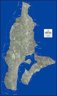Vashon Island Aerial Wall Map