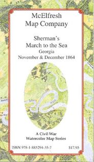 Shermans March Historic Reference Map McElfresh