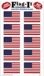 US Flag Decals Mini Stickers