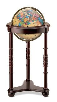 Lancaster World Globe - Illuminated 12" Floor Globe