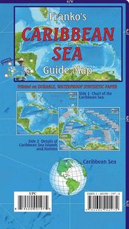 Franko Caribbean Travel Recreation Guide Map