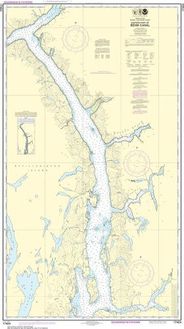 Nautical Chart 17424 Behm Canal East NOAA