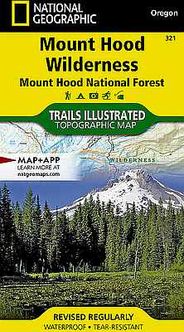 Mount Hood - OR National Forest Trails Illustrated Hiking Map #321 - Cover