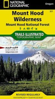 Mt Hood Or Wilderness Topo Map Nat Geo Waterproof Trails Illustrated