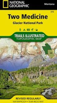 Glacier NP Two Medicine Trail Map - MT, Alberta