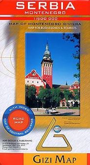 Serbia and Montenegro Travel Road Map Gizi