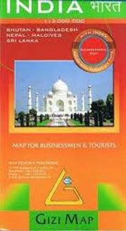 India Travel Road Map Gizi