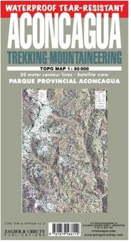 Aconcagua Park Hiking and Trekking Folded Map Cover