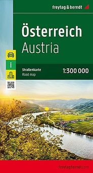 Austria Road and Travel Map by Freytag