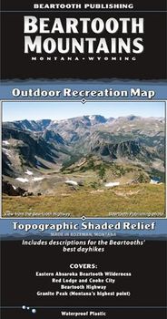 Beartooth Mountains Recreation Map by Beartooth Publishing