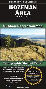 Bozeman Area Montana Outdoor Recreation Map Topo