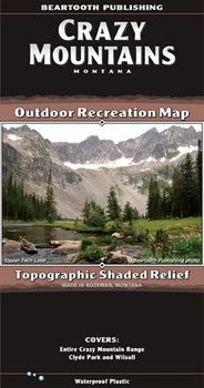 Crazy Mountains Recreation Map by Beartooth Publishing