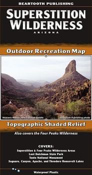 Superstition Wilderness Recreation Map by Beartooth Publishing