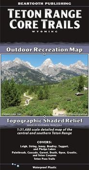 Teton Range Topographic Map Beartooth Publishing