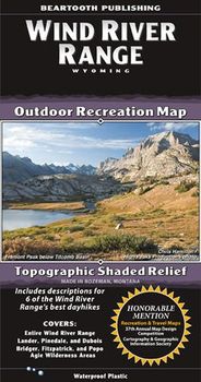 Wind River Range Topographic Hiking Map Beartooth