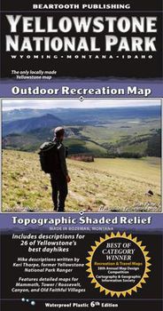 Yellowstone Topographic Hiking Map Folded Beartooth