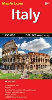 Italy CCC Folded Deluxe Road and Travel Map