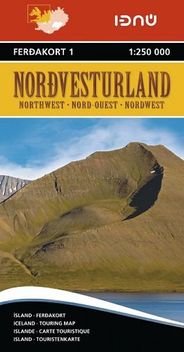 Iceland Northwest Topographic Map Ferdakort #1