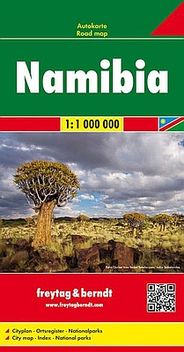 Namibia Road and Travel Map by Freytag