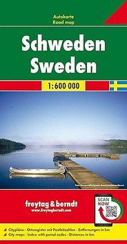 Sweden Travel Map by Freytag & Berndt 2022