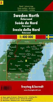 Sweden North Travel Road Map Freytag and Berndt