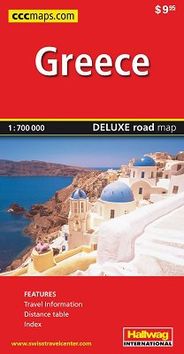 Greece CCC Folded Deluxe Road and Travel Map